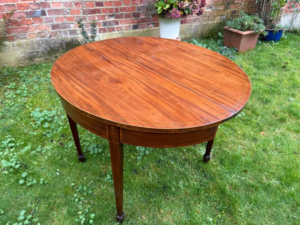18th Century Demi lune tea table View IV