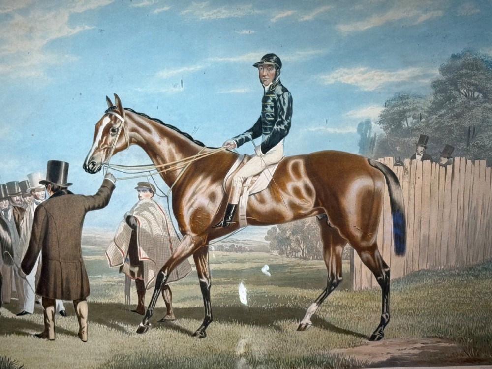 Horse racing Aquatint 