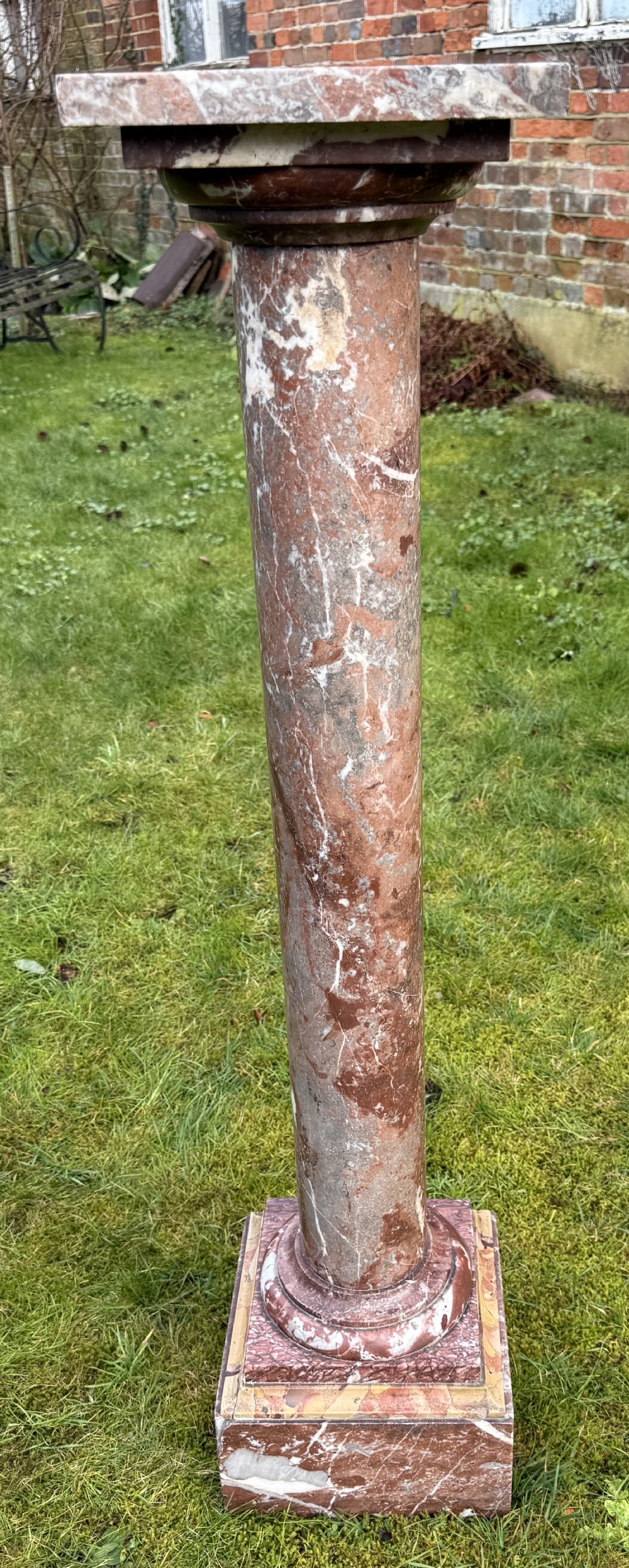 A French 19th Century marble column or pedestal 