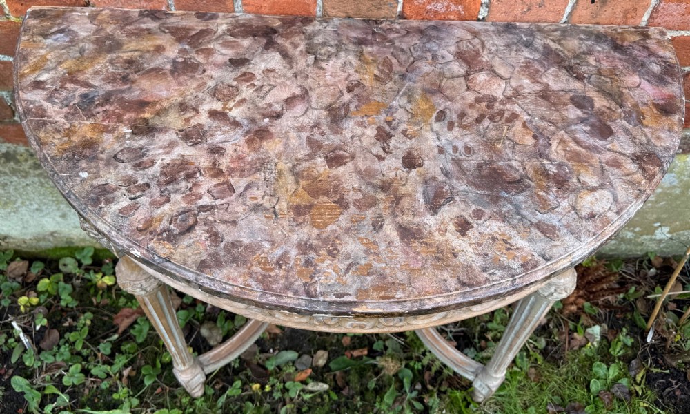 Pair of painted console tables  View III
