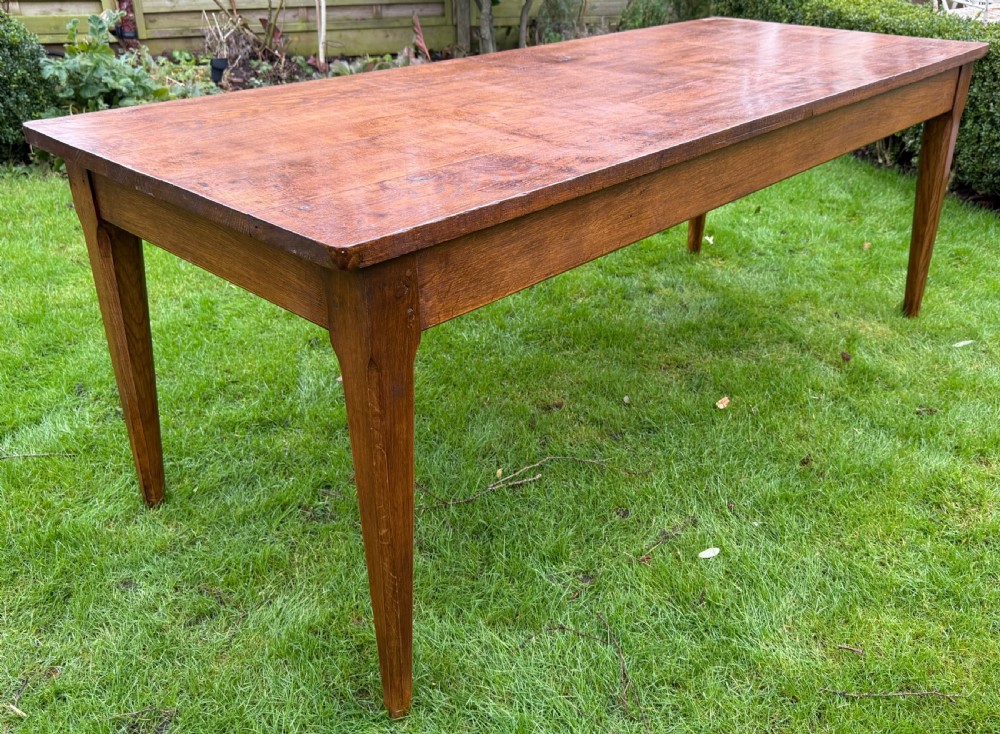 Large oak farmhouse table 