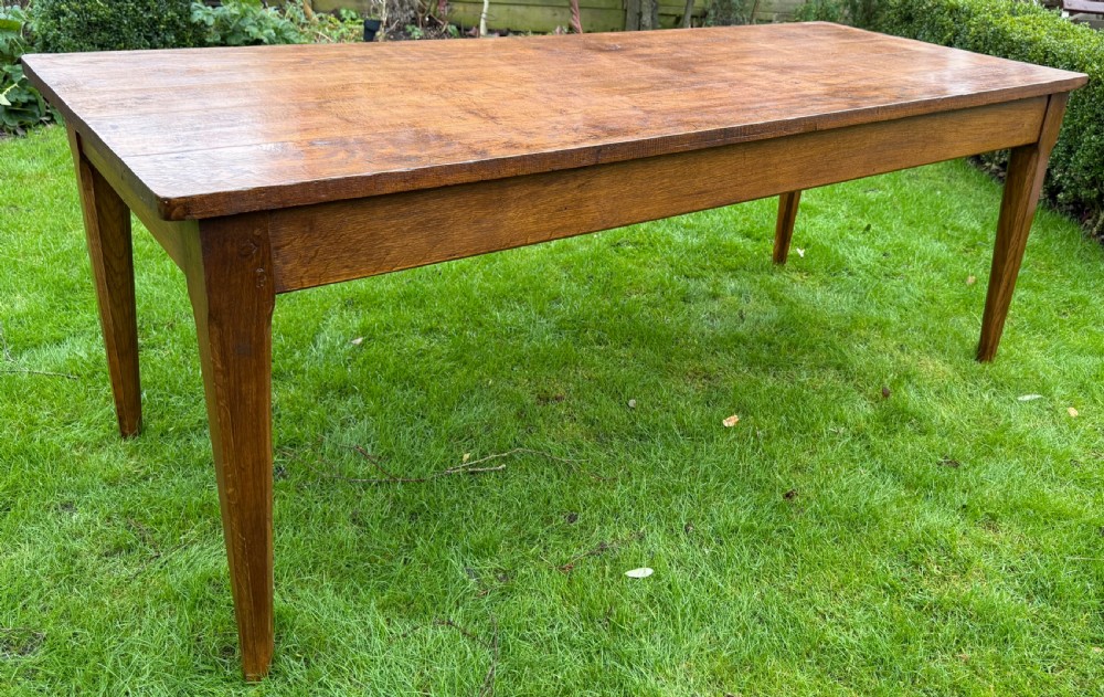 Large oak farmhouse table  View III