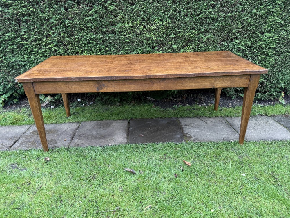 Large oak farmhouse table  View IV