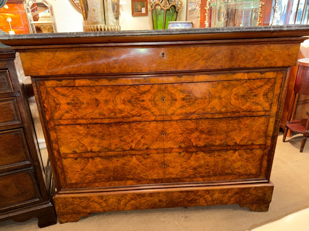 Burr walnut Louis Philippe commode 