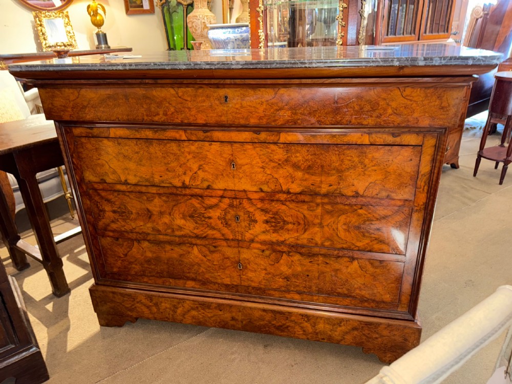 Burr walnut Louis Philippe commode  View VII