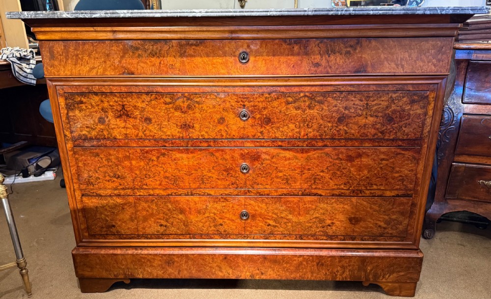 Burr walnut Louis Philippe commode 