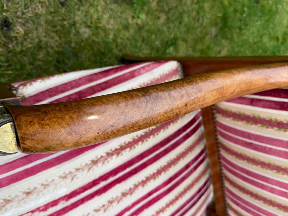 Pair of French Empire armchairs in walnut  View II