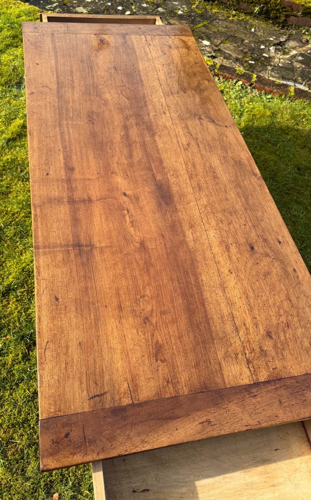 Walnut and oak 19th Century coffee table  View IV