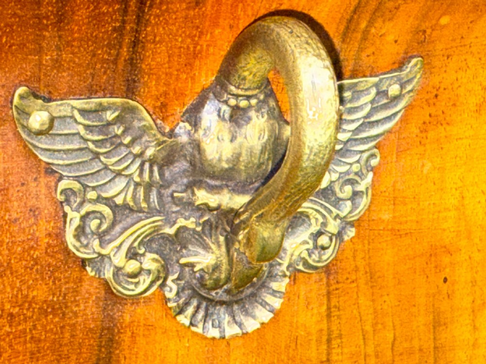 Restauration period figured walnut console table View IV
