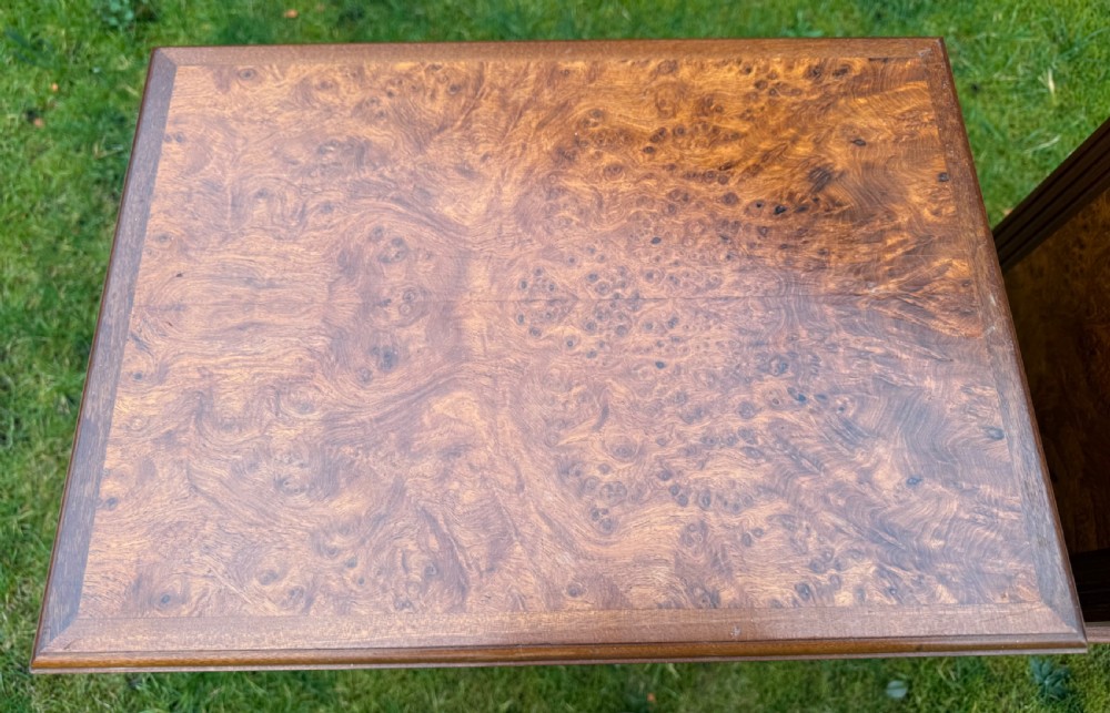Pair of burr wood bedside tables View VIII