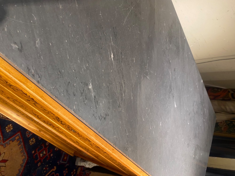 Birdseye Maple inlaid commode  View VI