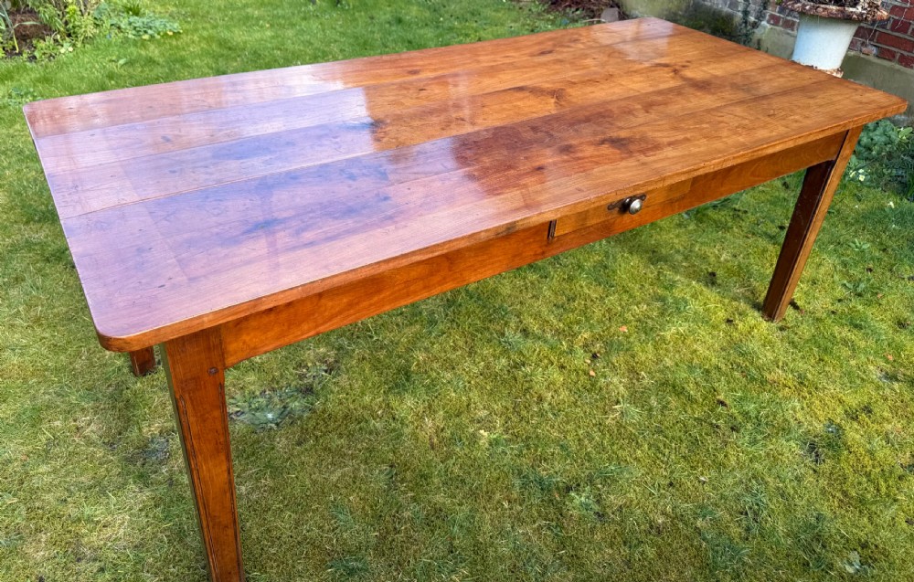 French cherrywood farm table View IV