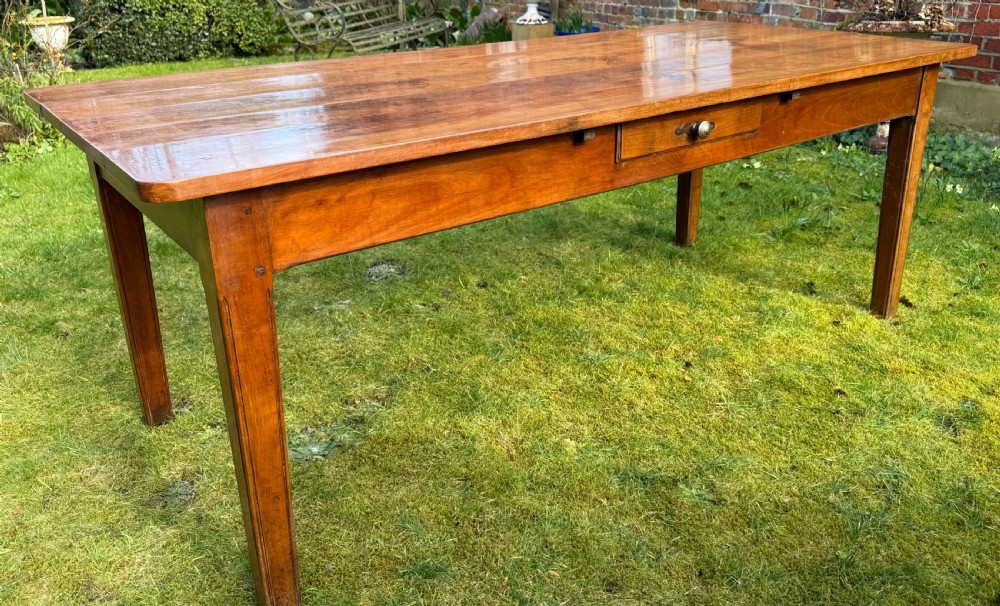 French cherrywood farm table View V