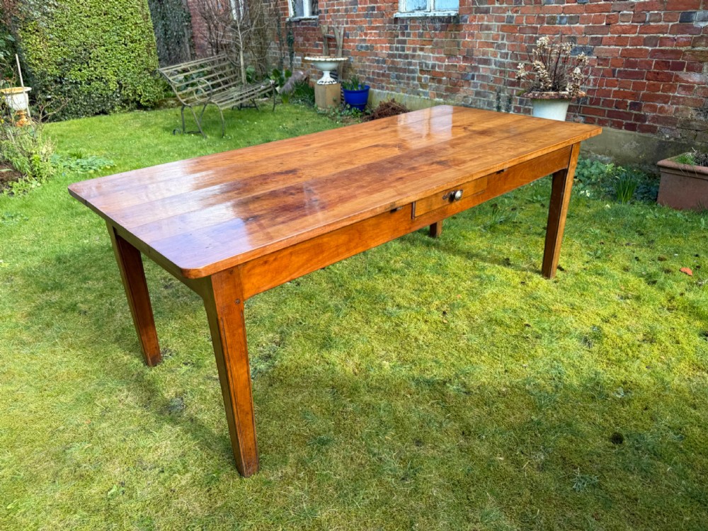 French cherrywood farm table View VI