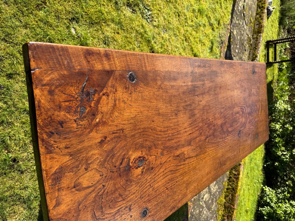 Solid oak refectory table View III