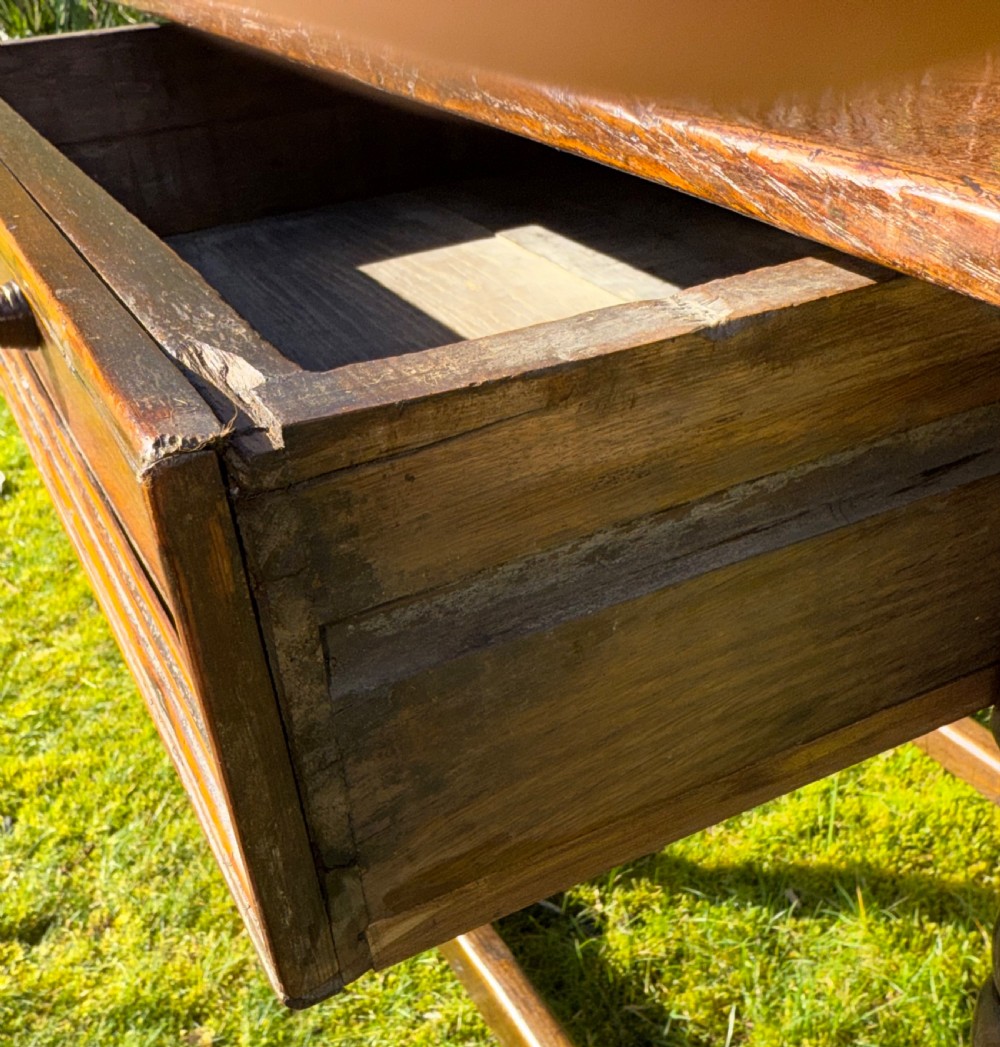17th Century oak side table View II