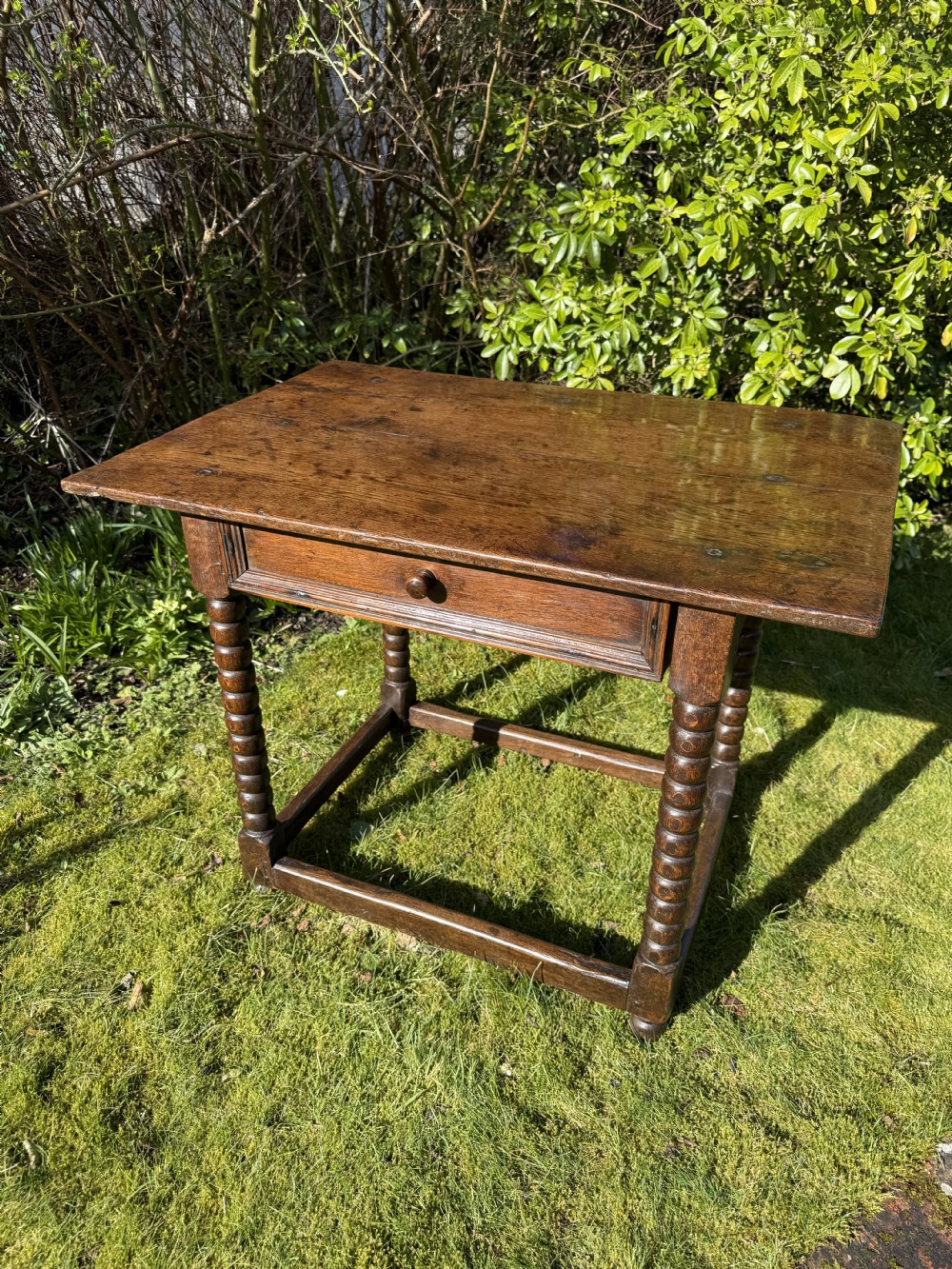 17th Century oak side table View V