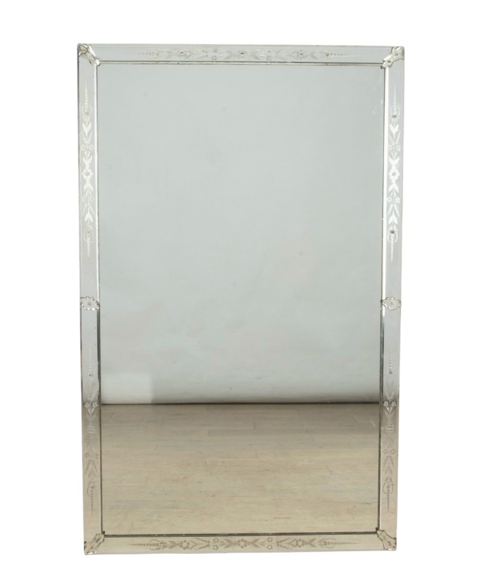 Large 19th C Venetian Mirror 
