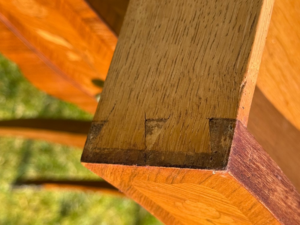 Pair of marquetry bedside tables  View V