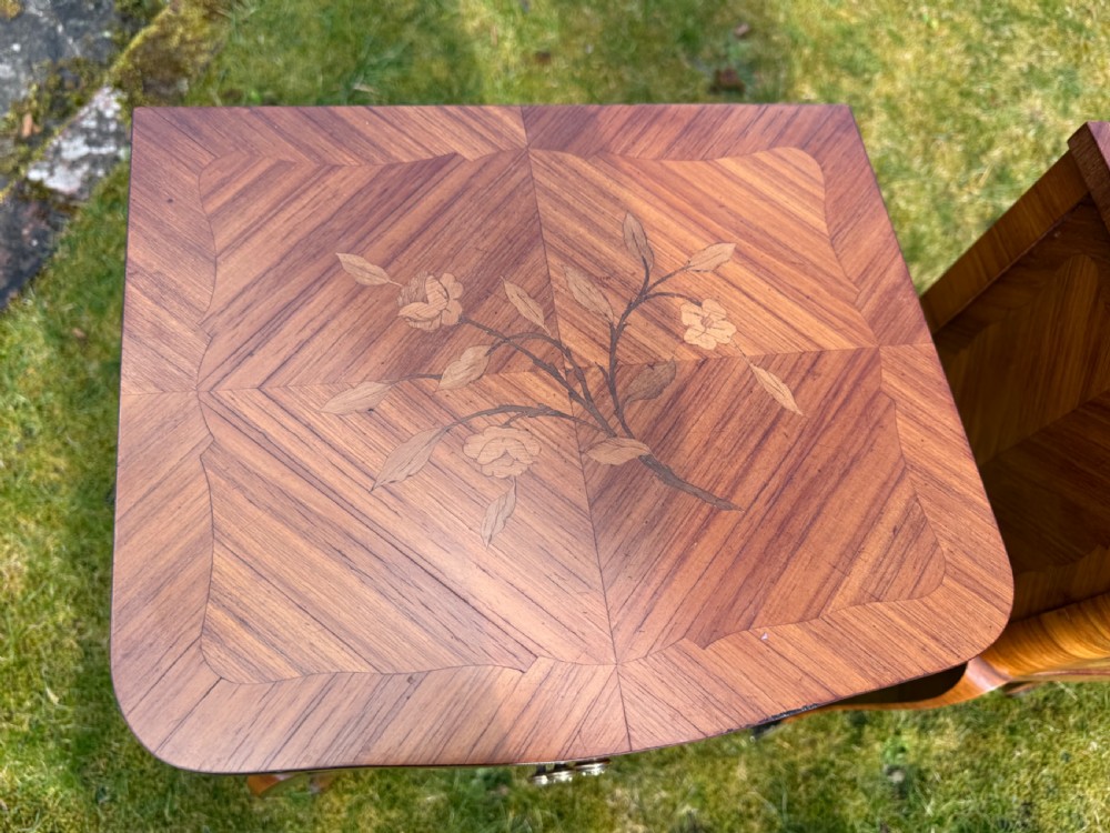 Pair of marquetry bedside tables  View VI