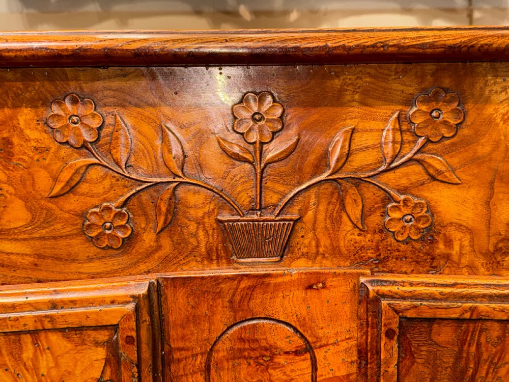 18th Century Burr Elm buffet. View V