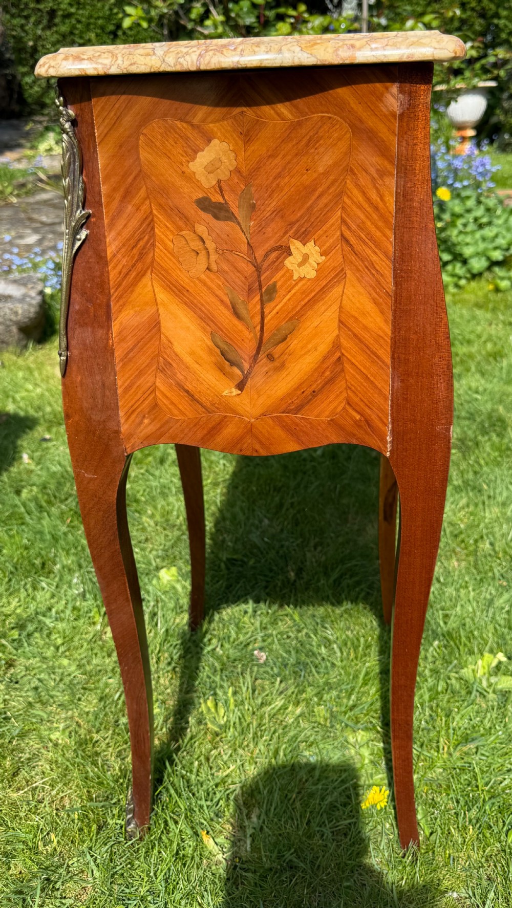 Pair of marquetry bedside tables  View III