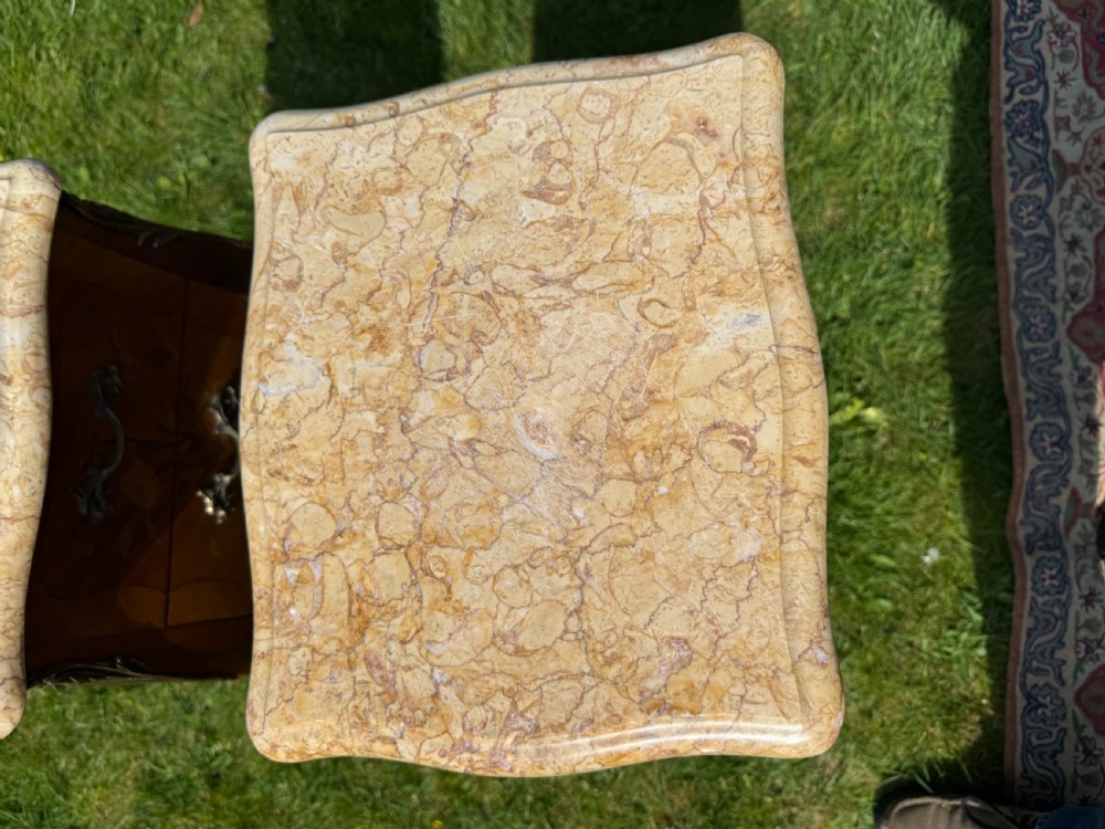 Pair of marquetry bedside tables  View IV