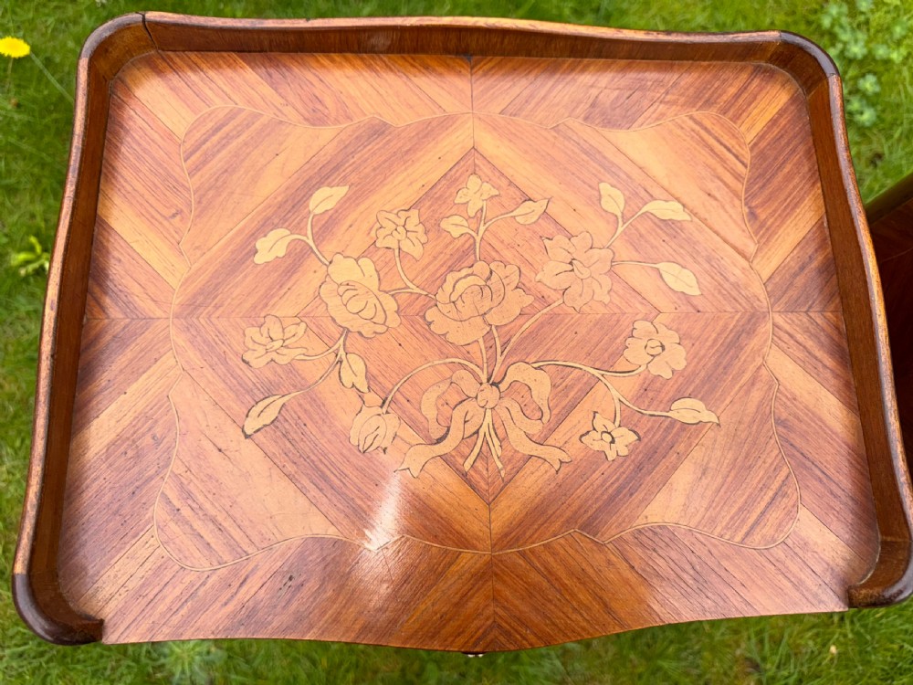 Pair of Inlaid bedside tables with book bindings  View V
