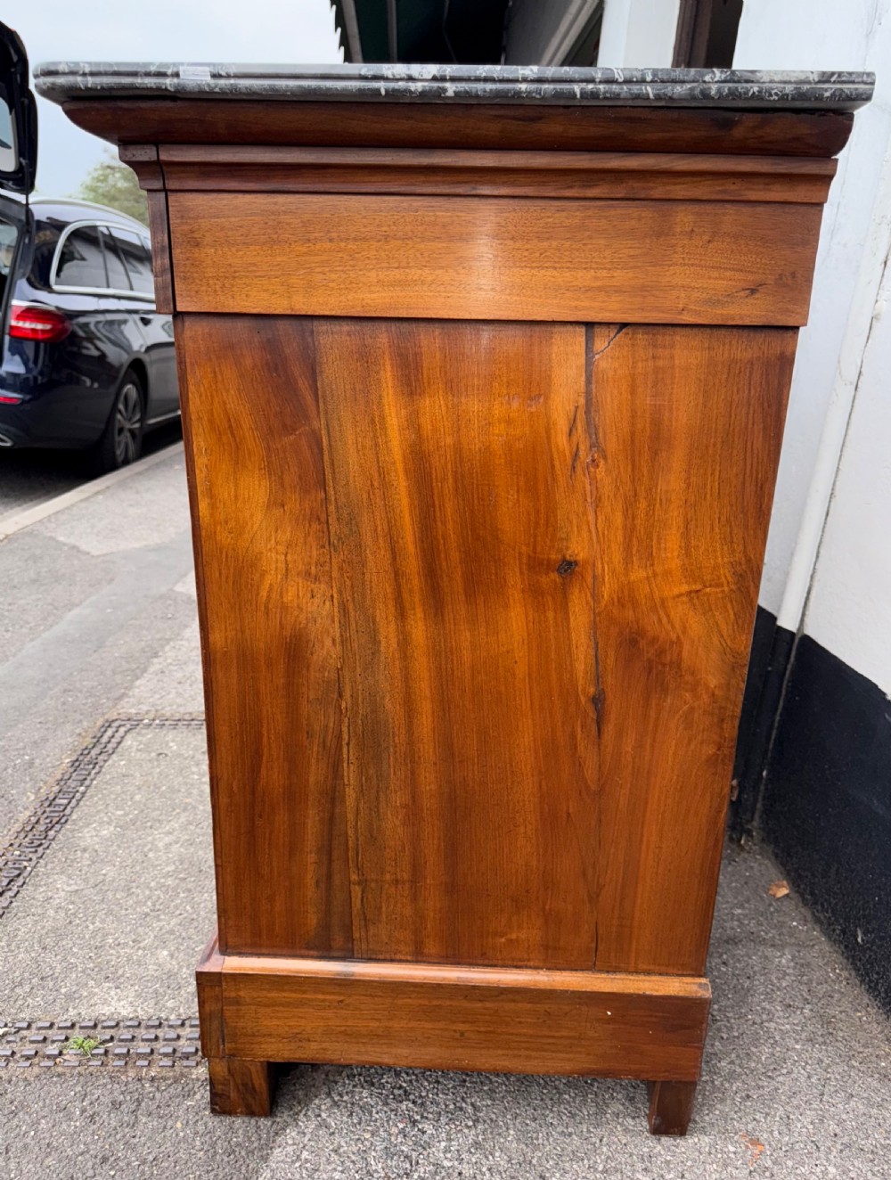Louis Philippe Commode in burr walnut . View V