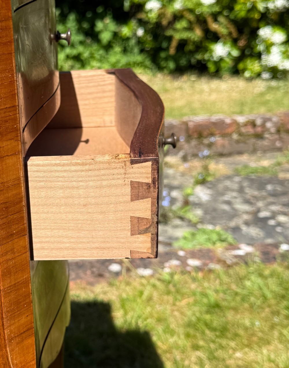 Pair of marquetry bedside tables View II