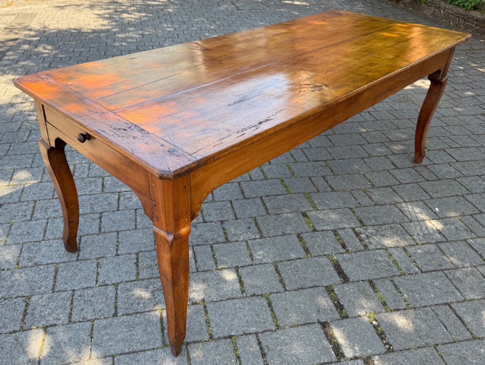 French farmhouse table in cherrywood  View III