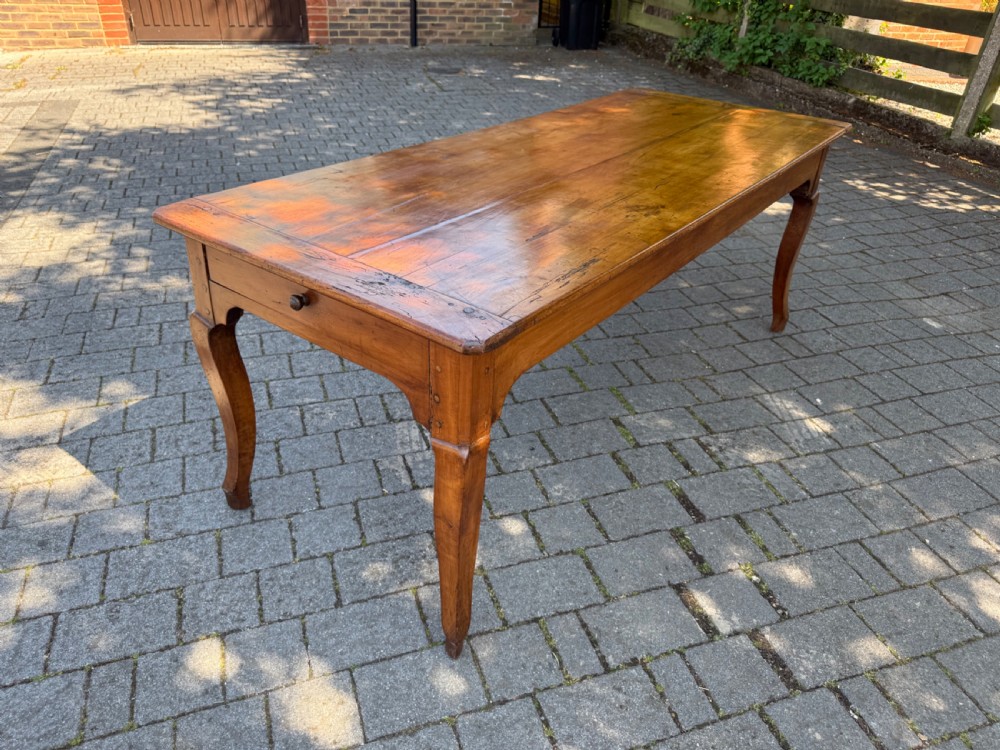French farmhouse table in cherrywood  View V