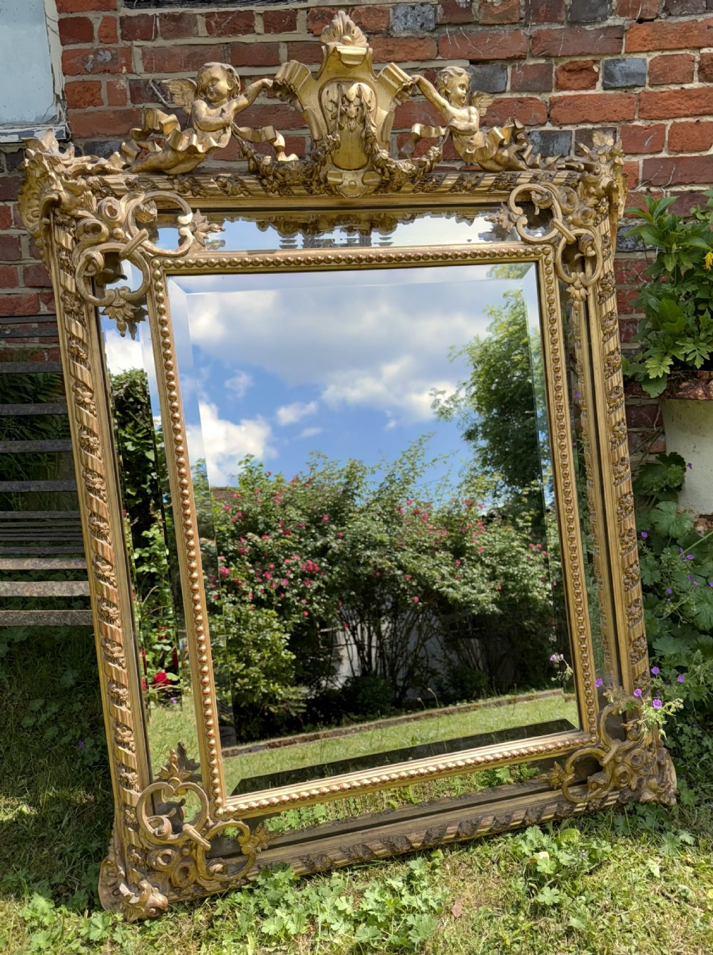 French Gilt margin mirror  View II