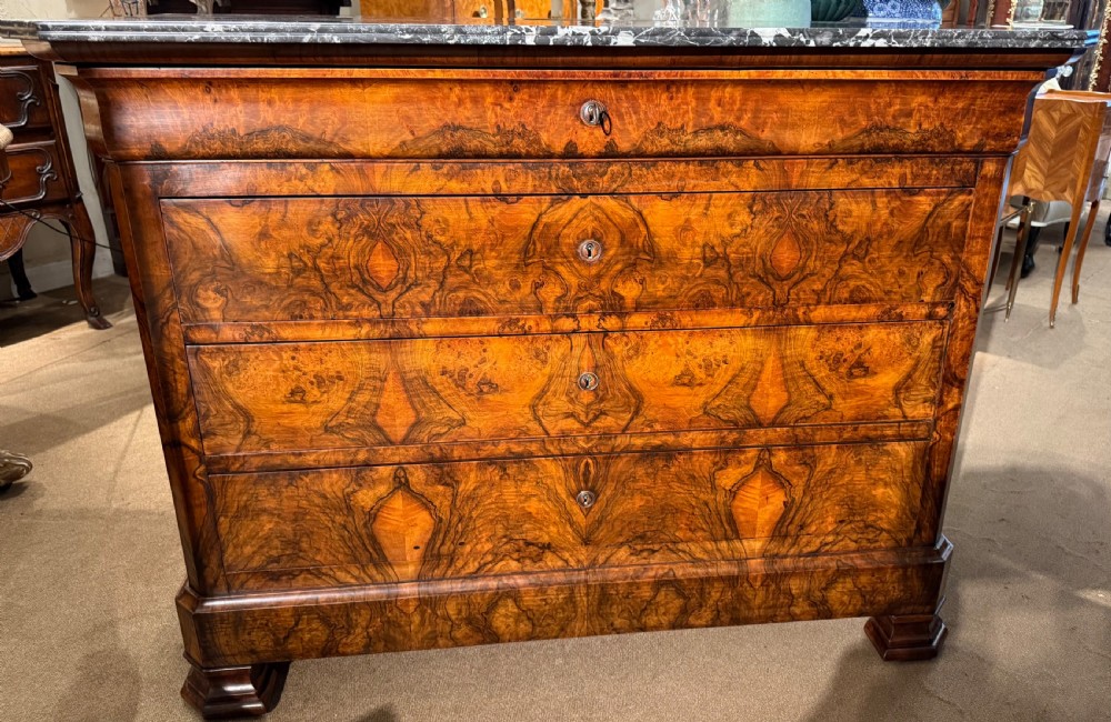 Burr walnut Louis Philippe Commode 