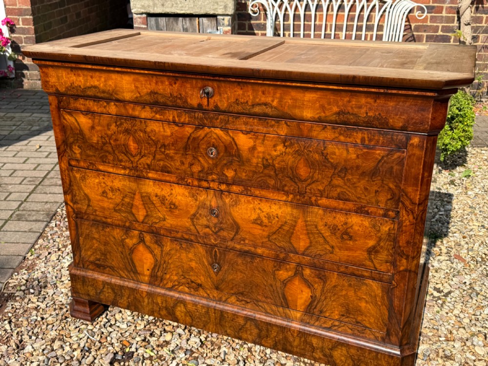 Burr walnut Louis Philippe Commode  View IV