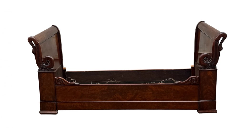 French Empire Style Swan Bed 