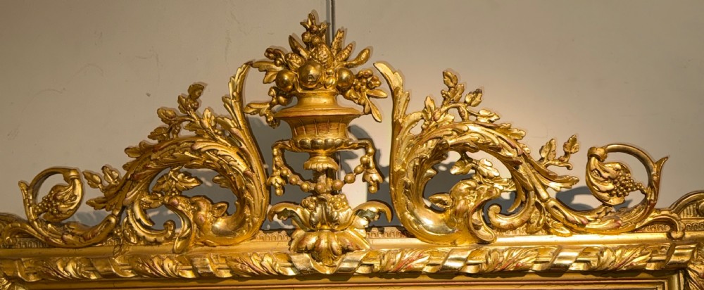 19th Century Baroque style mirror in gilt View II
