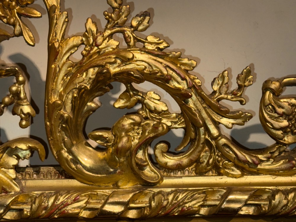 19th Century Baroque style mirror in gilt View III
