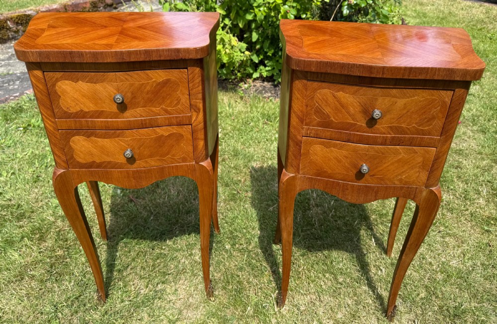Pair of French bedside tables in Kingwood 