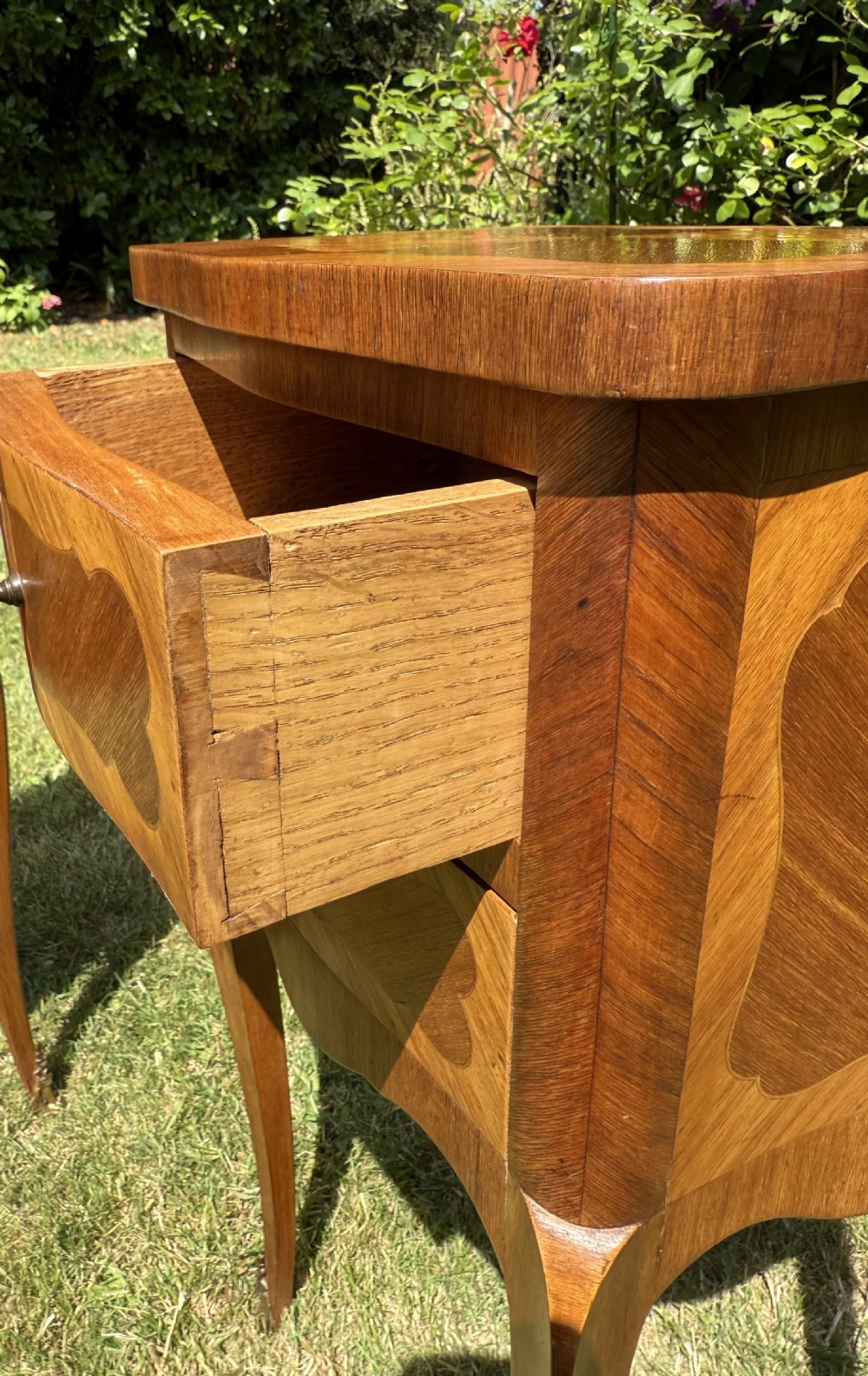 Pair of French bedside tables in Kingwood  View III