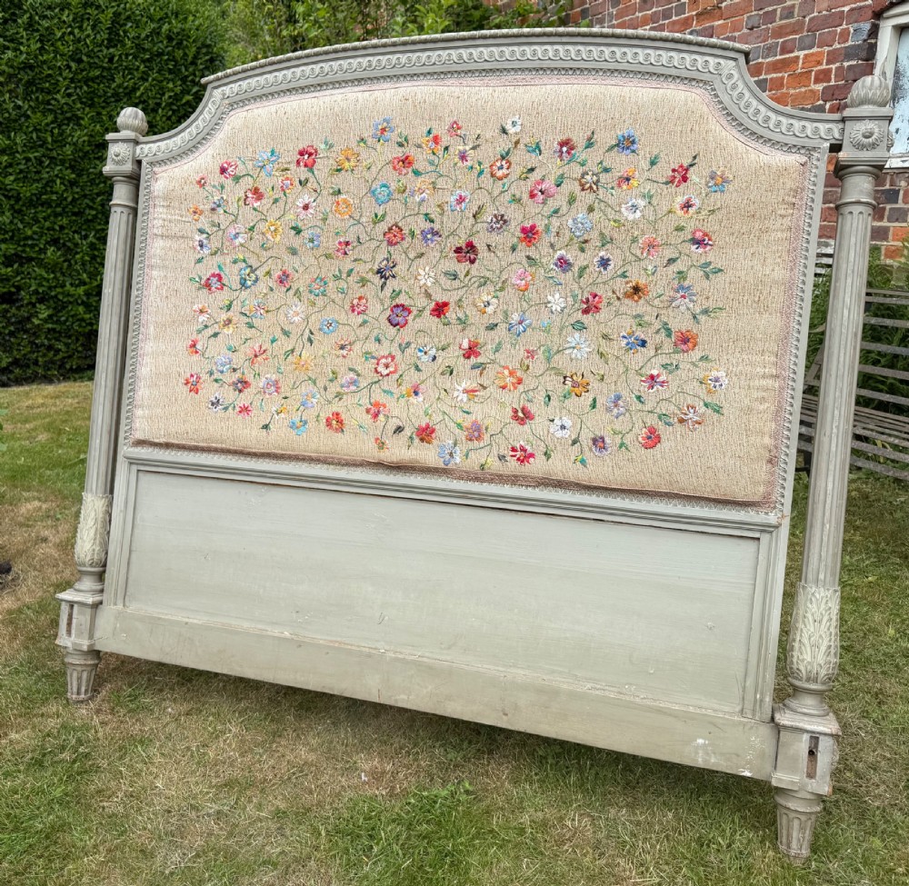 Kingsize French bed in original old paintwork  View II