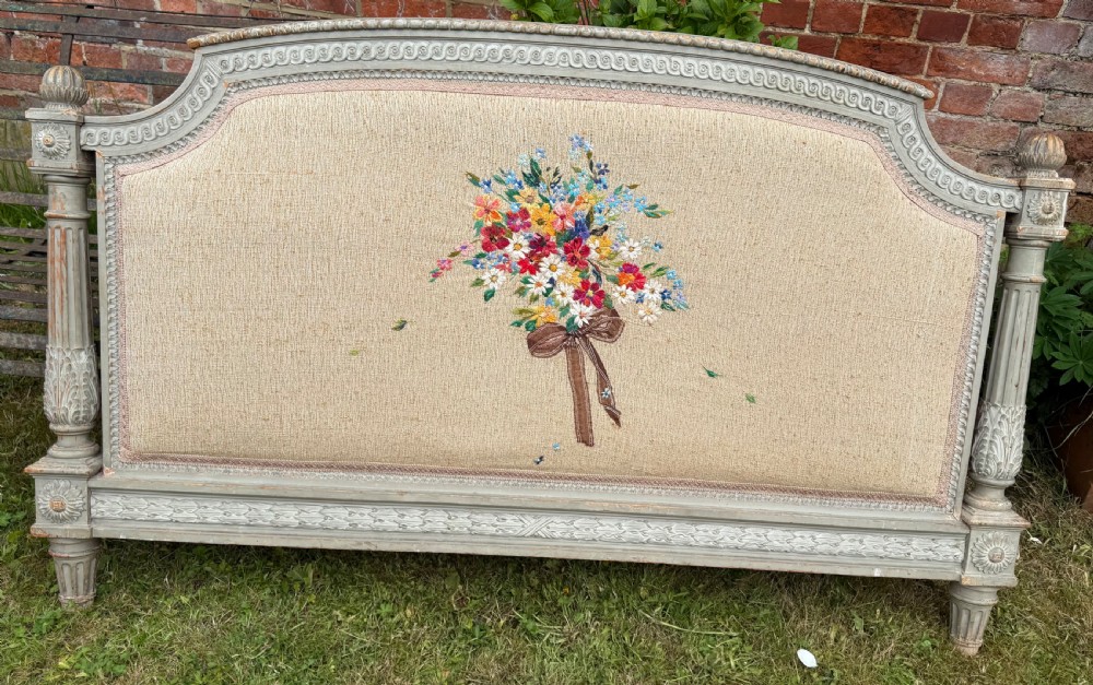 Kingsize French bed in original old paintwork  View III