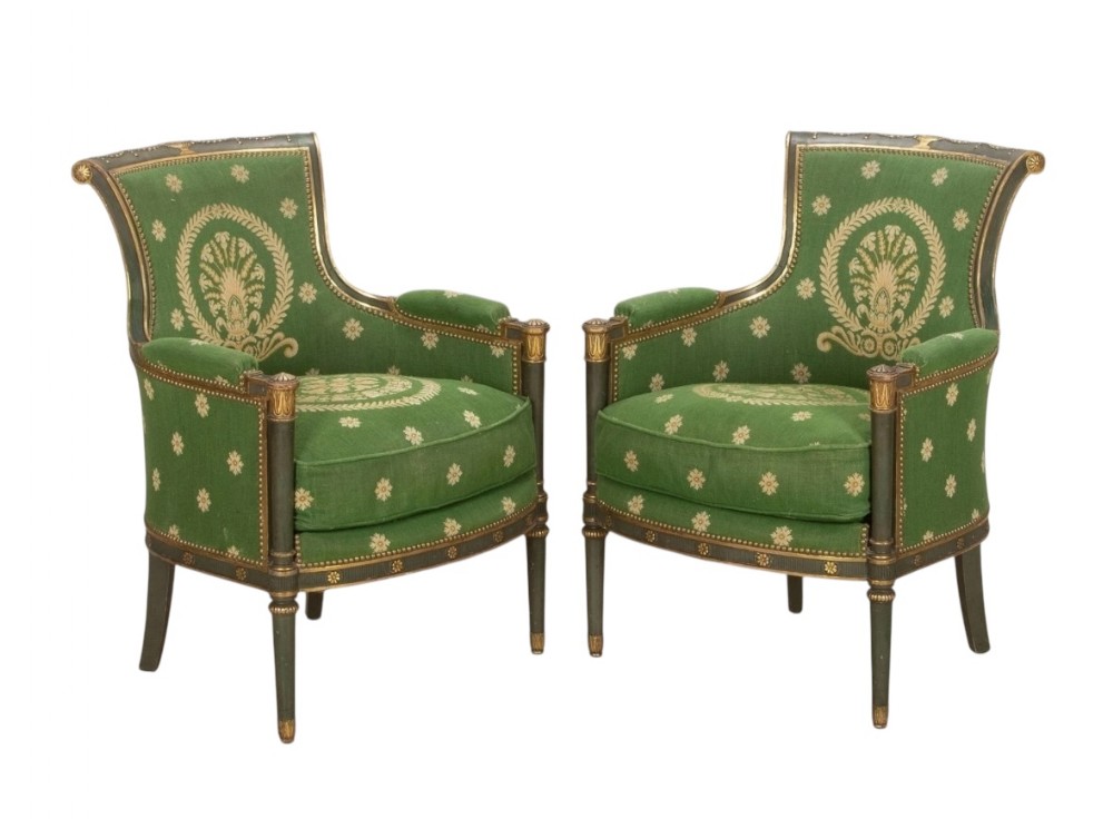 Pair Of 19th Century French Empire Style Armchairs
