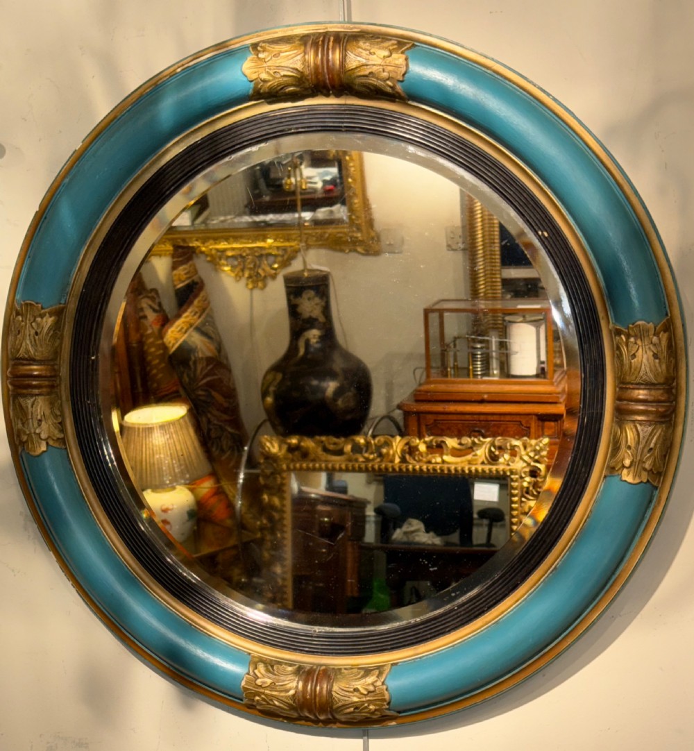Regency round mirror, later painted View III