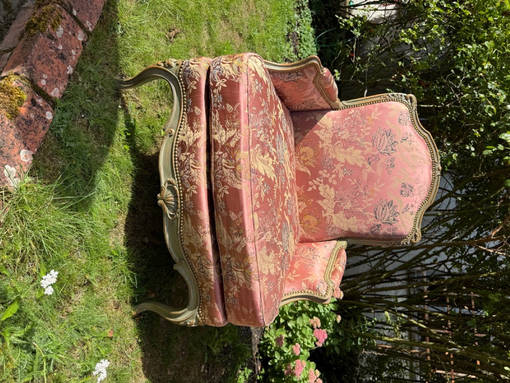 Pair of French painted Bergere armchairs  View VI