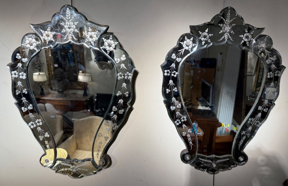 Pair of Venetian mirrors