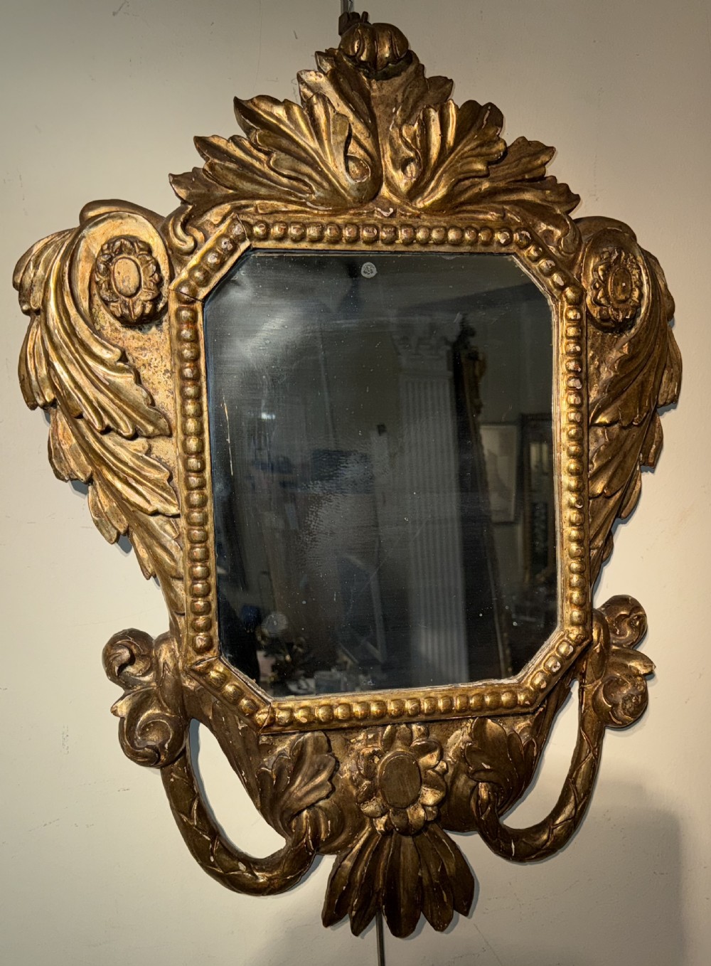 Pair of Italian gilt mirrors View III