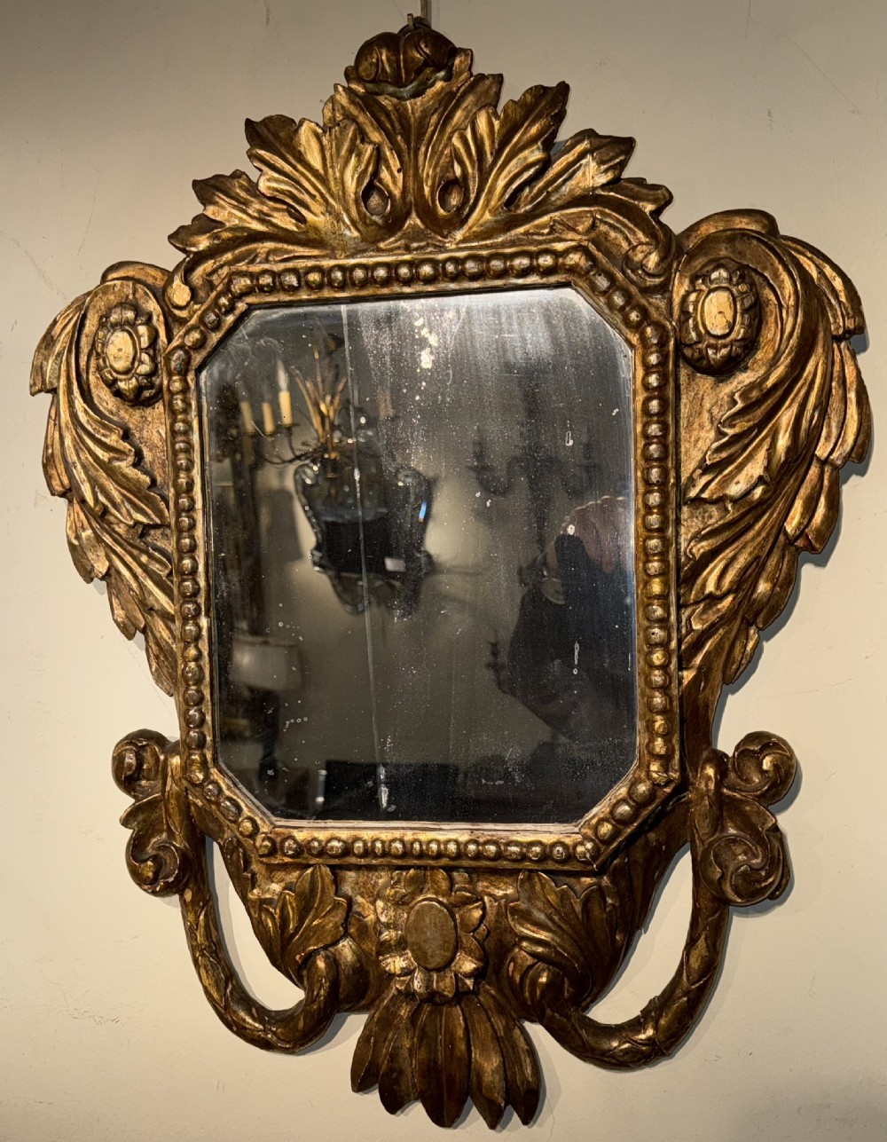Pair of Italian gilt mirrors View IV
