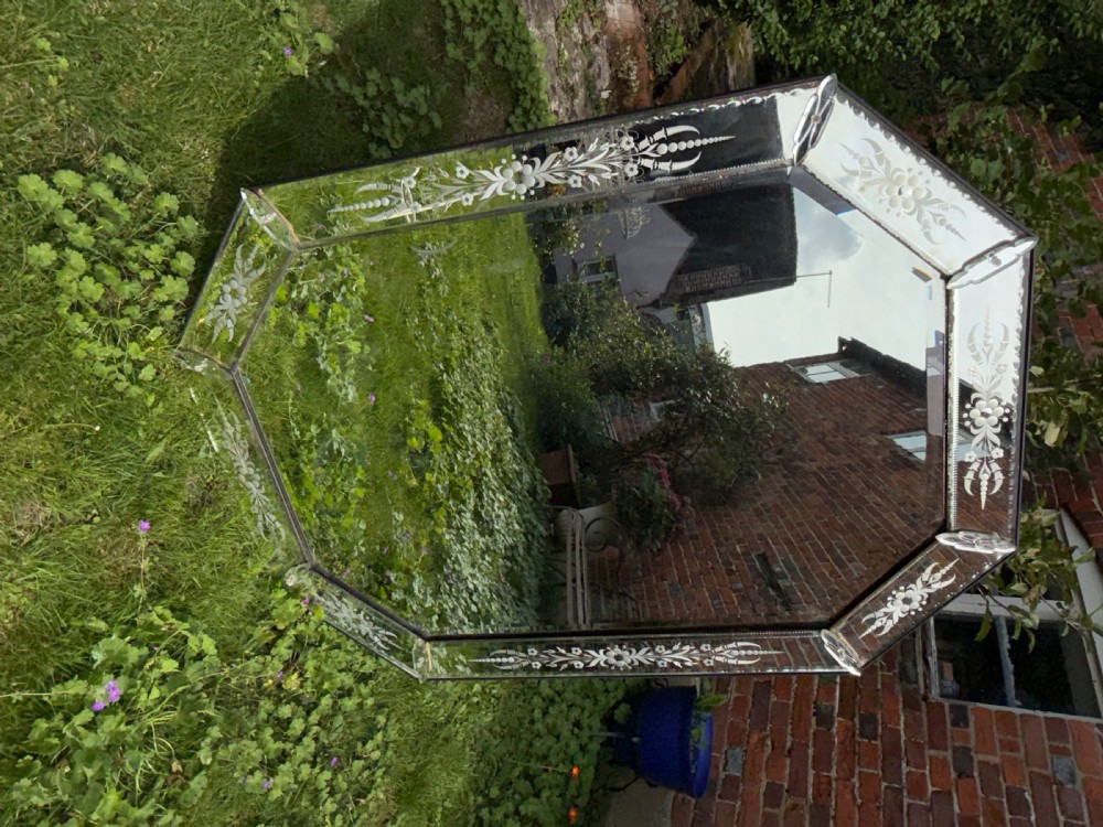 Large cut glass  Venetian mirror  View III