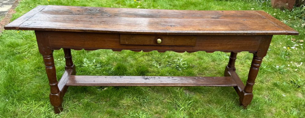 18th Century server or serving table in oak View VII